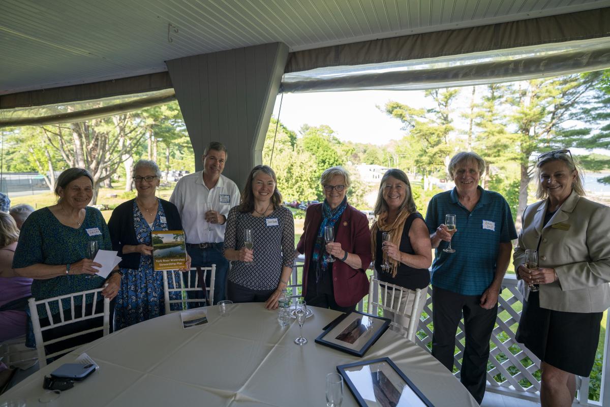 Group photo of York River stakeholders celebrating the designation of the River.